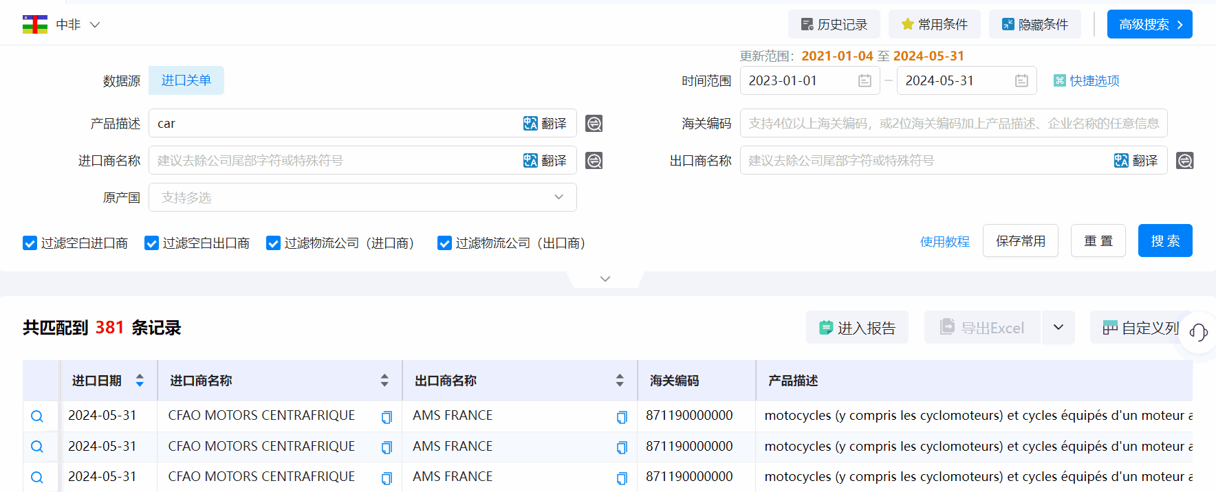 中非海关数据,海关数据,ballbet贝博海关数据